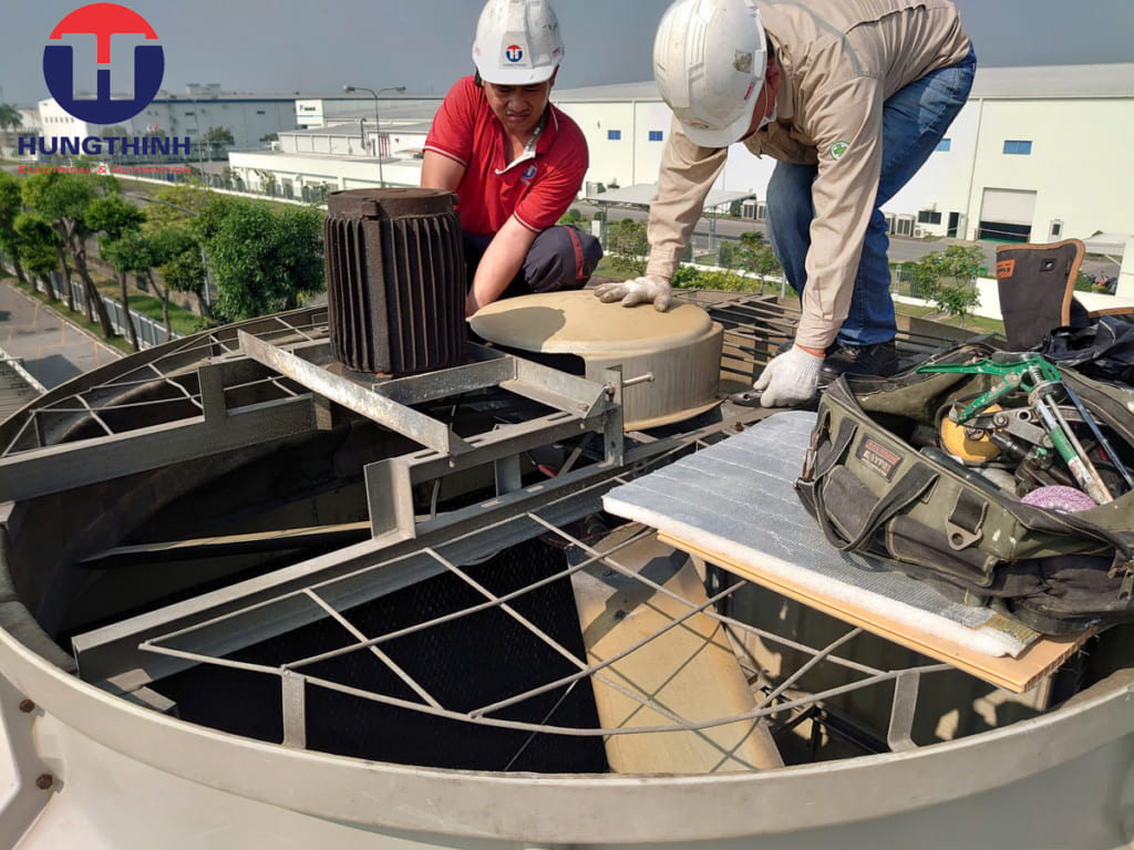 Sửa chữa + bảo dưỡng tháp giải nhiệt nhanh nhất tại hải phòng